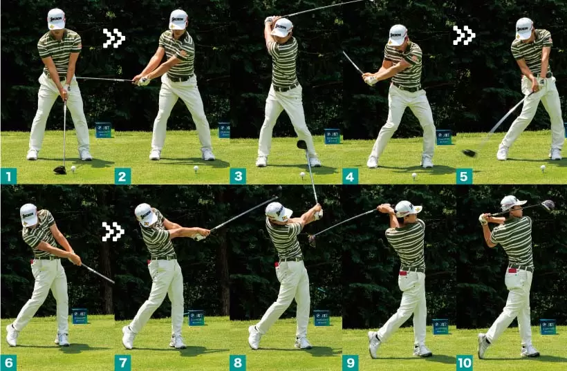 桂川有人のスイング全体