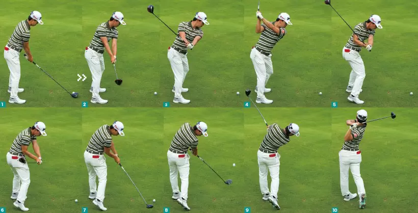 桂川有人のスイング全体,後方