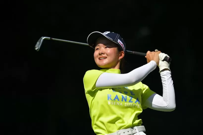 ラウンド中は笑顔が多かった川崎春花