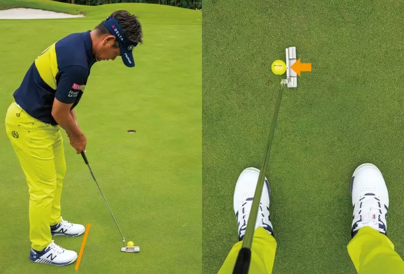 ボール位置は「左」スタンスはクローズ,曲がるラインの攻略法,藤田寛之