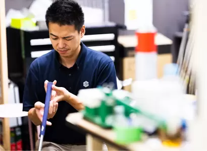 大蔵ゴルフスタジオのフィッターである金子氏