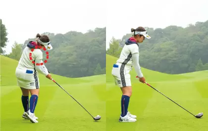 山下美夢有のスイング