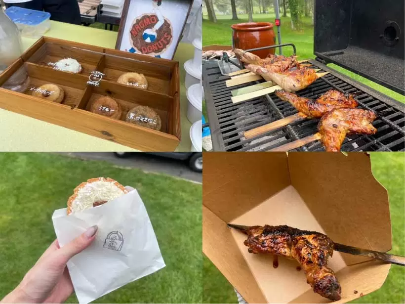 フードは、オーガニックショートニングを使用したドーナッツ,秘伝のタレの鶏もも肉「善寿焼き」