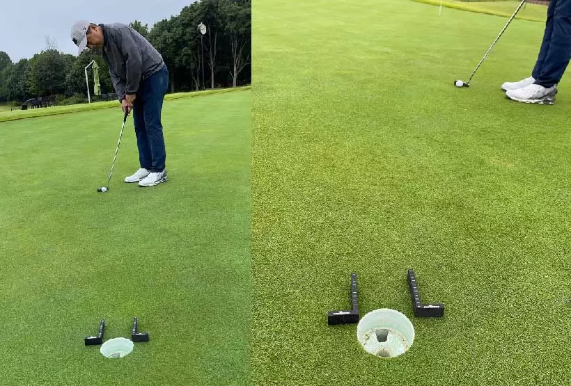 野村タケオ,パター練習