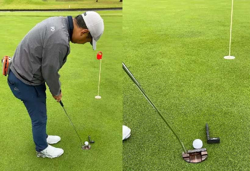 野村タケオ,パター練習