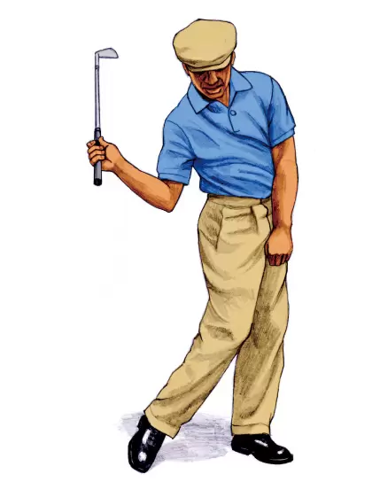 ゴルフスイング,イラスト　