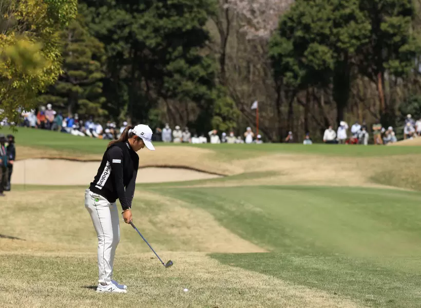 稲見萌寧アイアンスイング（後方）