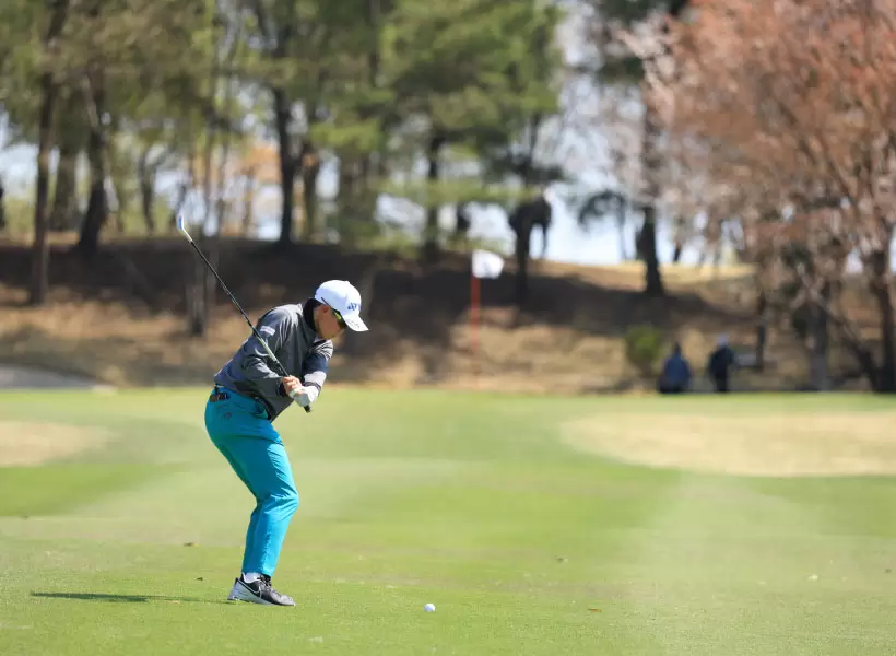 岩井明愛アイアンスイング（後方）