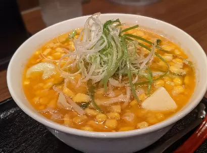 夕飯の味噌ラーメン
