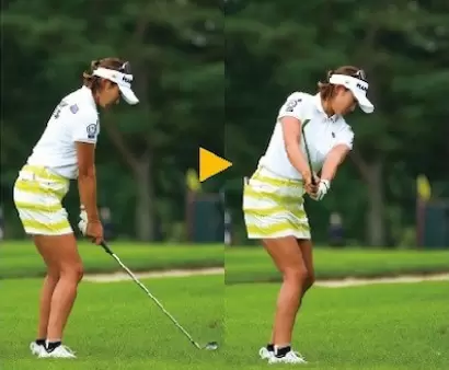 原英莉花のスイング