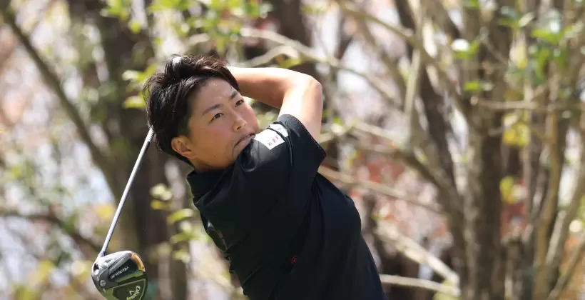 工藤遥加のドライバースイング