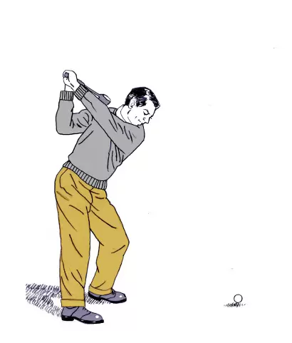 ゴルフスイングイラスト