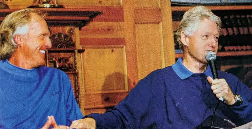 グレッグ・ノーマン,クリントン元大統領