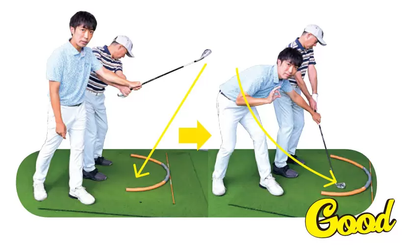 永山さんのアイアンショット