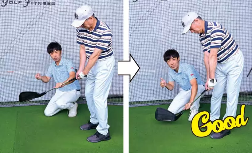 永山さんのアイアンショット