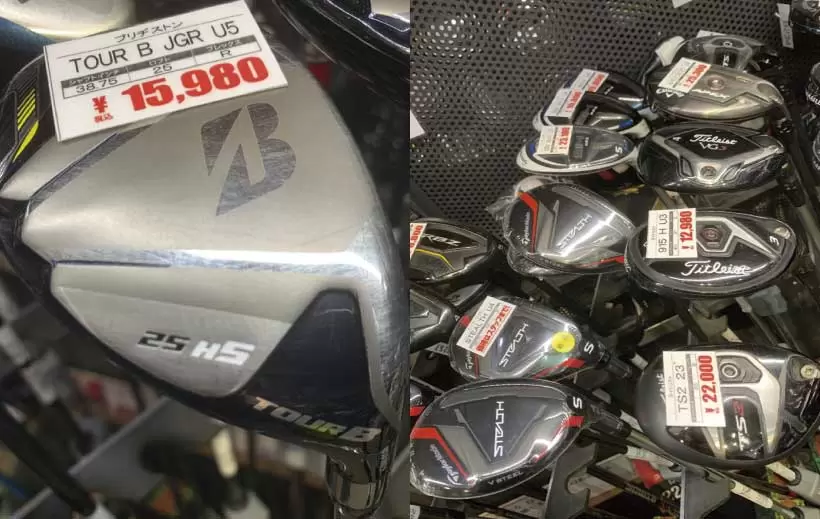 ロフト25度前後のUTが売れている、12月の中古ショップはドライバーが激安に