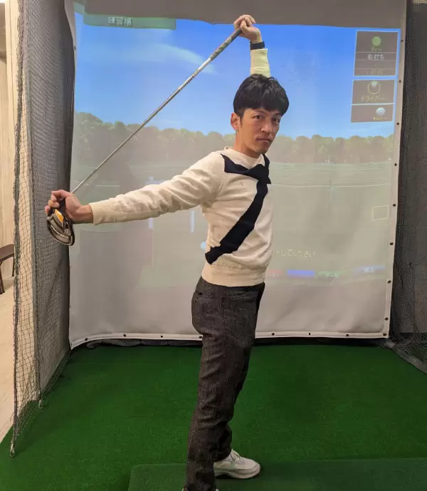 クラブを使うと伸びやすいです。