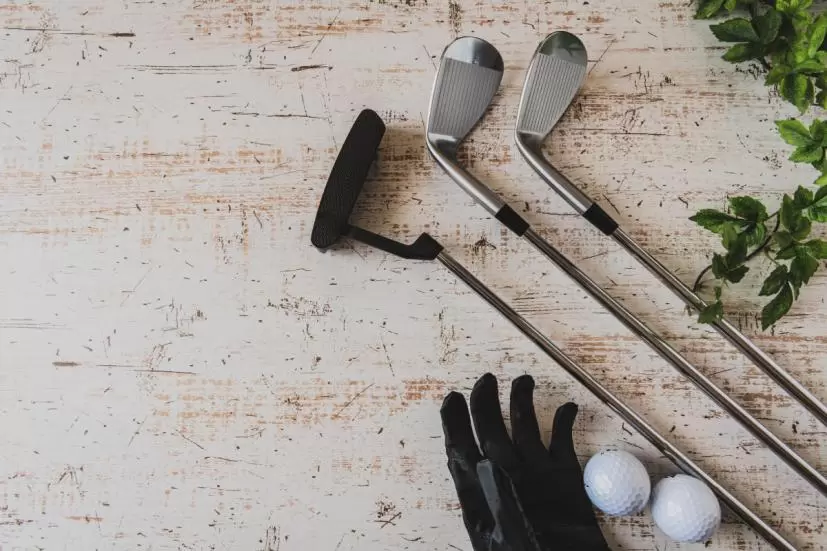 ゴルフクラブ,ボール,グローブ