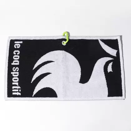 ルコックスポルティフ（ゴルフ） 【今治タオル】ブランドロゴジャカードデザインコンパクトタオル（マルチフック付）