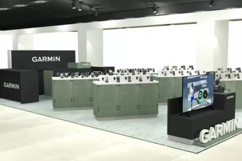 『ガーミンストア銀座』イメージパース　Garmin　スマートウォッチ