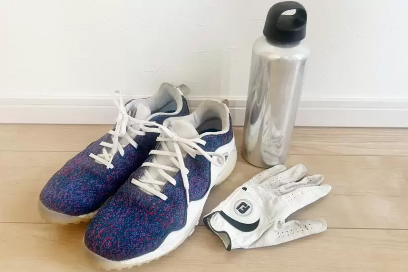 ゴルフシューズ,グローブ,水筒