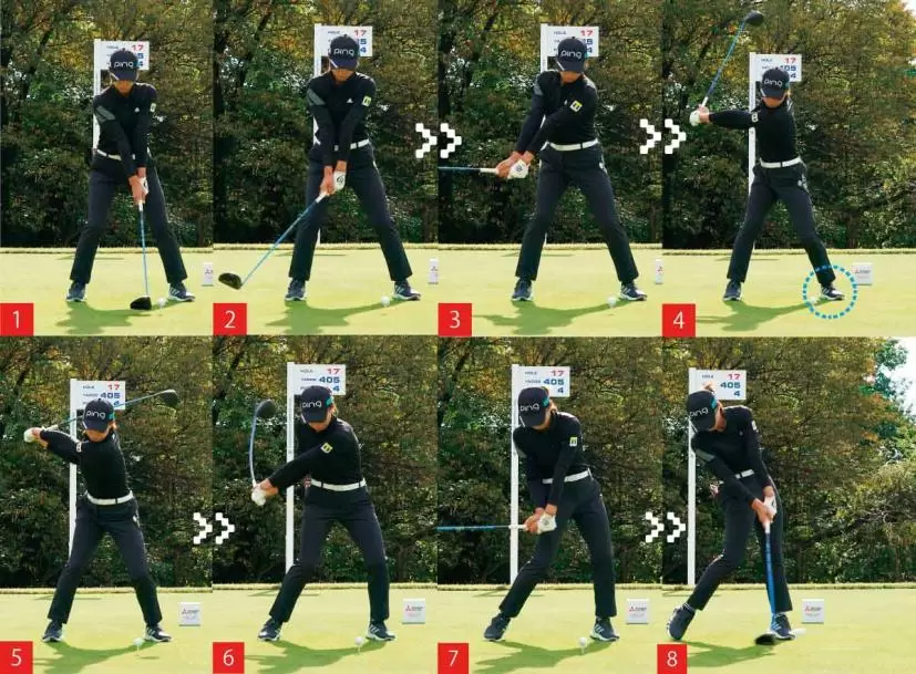 渋野日向子スイング