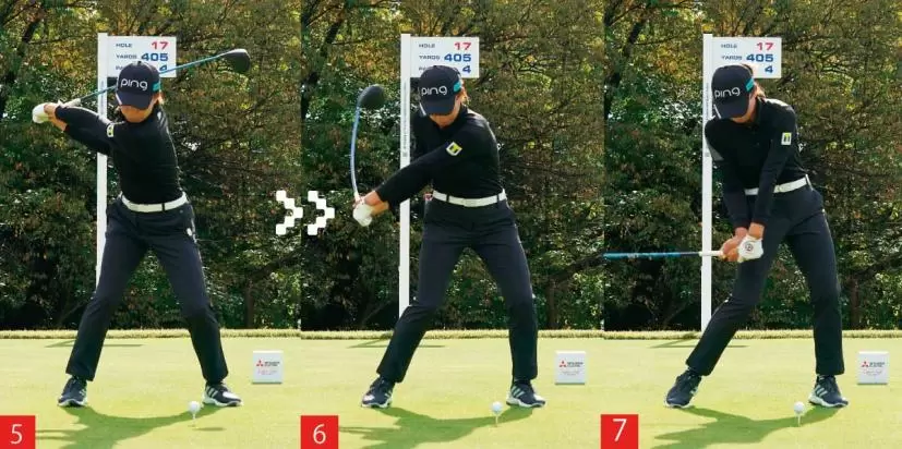 渋野日向子スイング