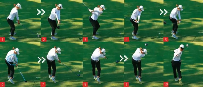 渋野日向子スイング