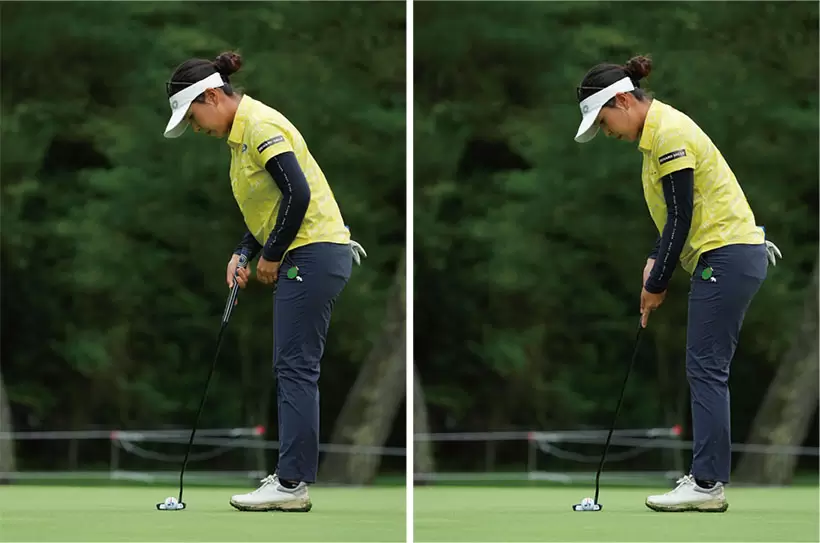 青木瀬令奈のパッティング