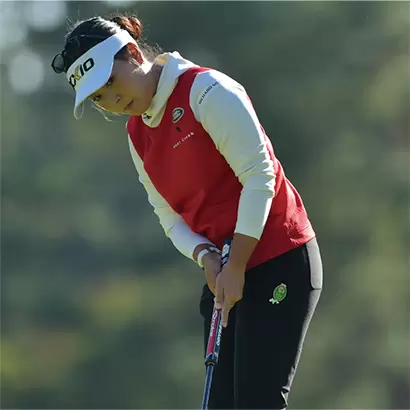 青木瀬令奈のパッティング