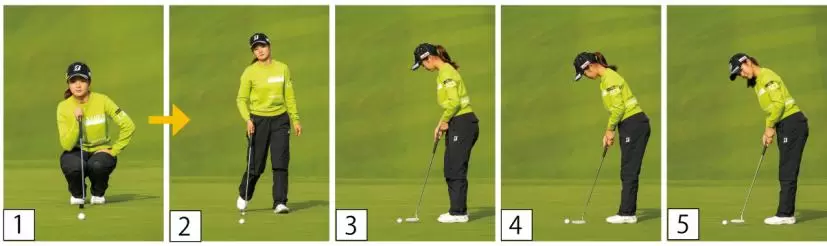 川﨑春花のパッティング