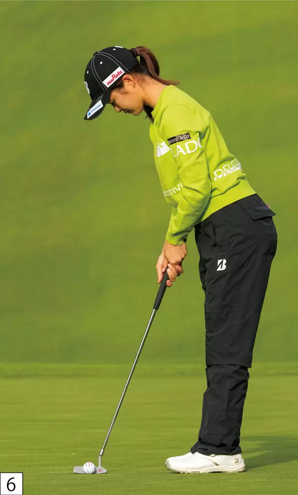 川﨑春花のパッティング