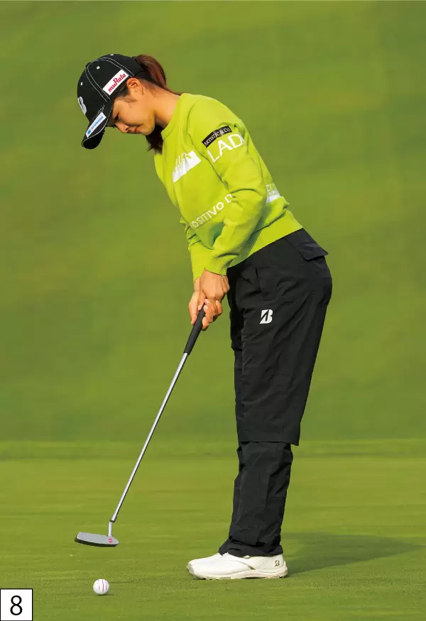 川﨑春花のパッティング