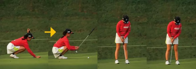 川﨑春花のパッティング