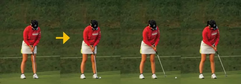 川﨑春花のパッティング