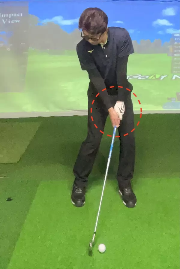 ゴルフ,アイアン,ハンドファースト