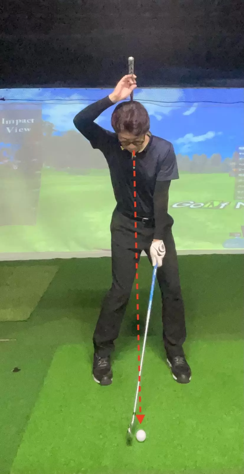 ゴルフ,スイング軸