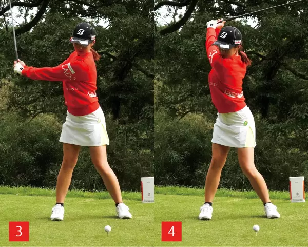 川﨑春花スイング