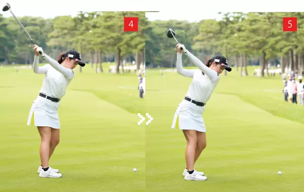 川﨑春花スイング