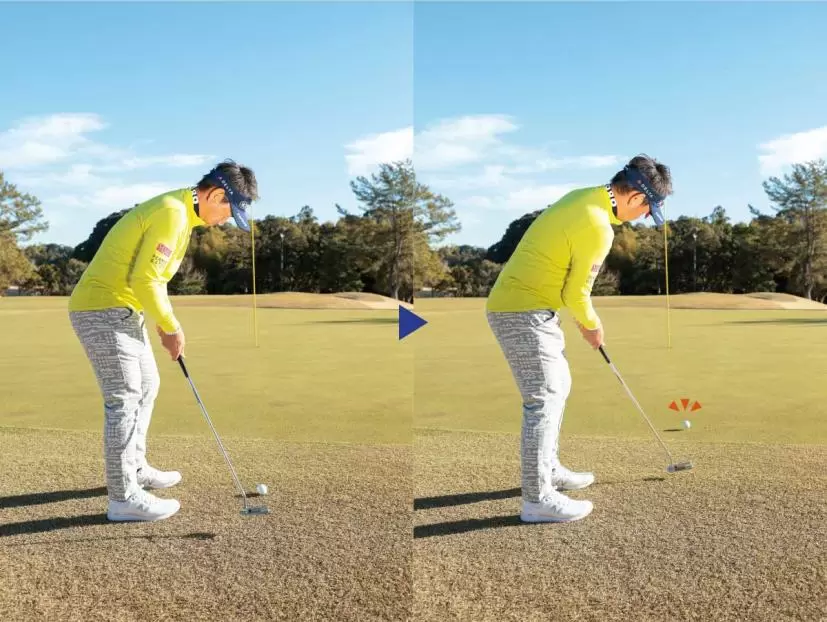 花道やカラーはボールが跳ねやすく芝に喰われやすい。それを考慮して打つ。