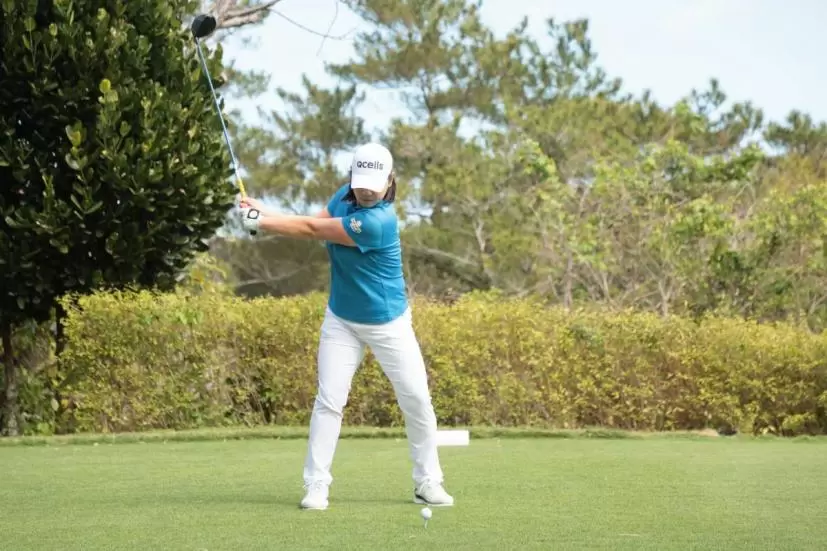 イミニョンのドライバースイング