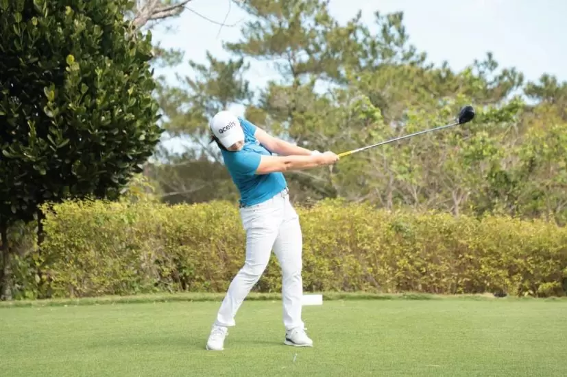 イミニョンのドライバースイング