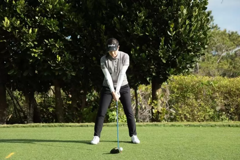 仲宗根澄香のドライバースイング