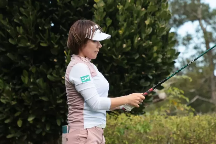 岡山絵里のドライバースイング　ダイキンオーキッドレディス 2023