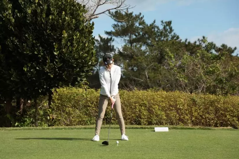 金田 久美子のドライバースイング