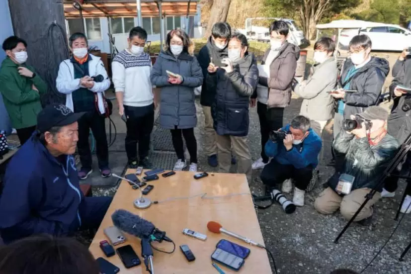 会見の席,ジャンボ尾崎