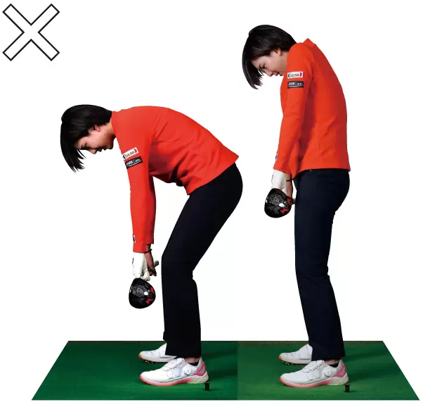 高島早百合,アドレス,猫背