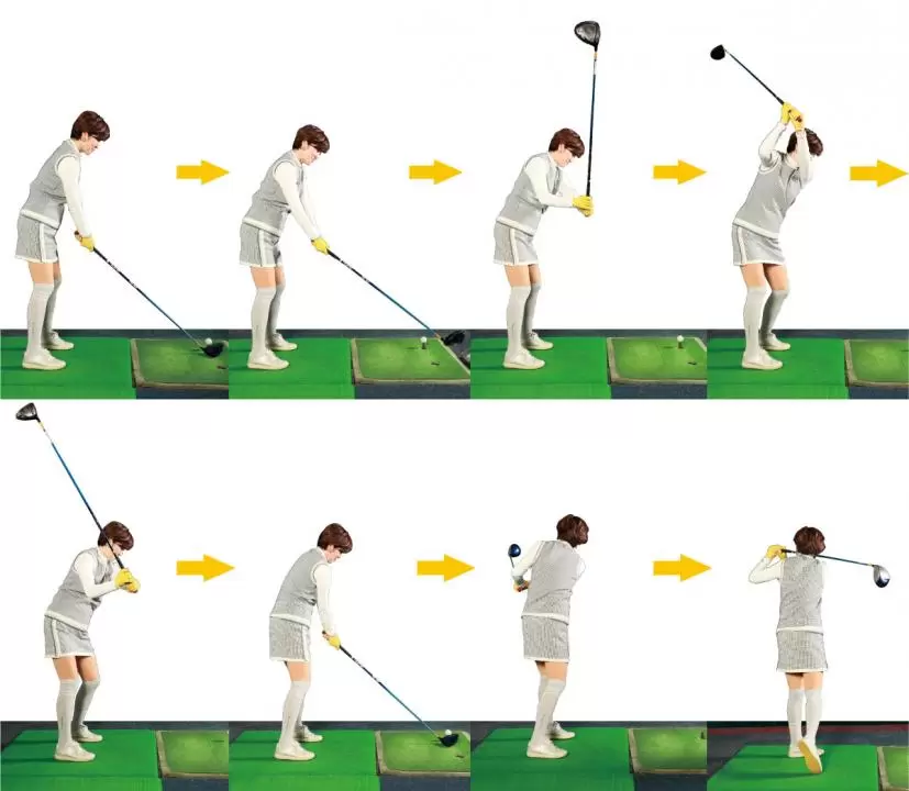 高木さんのドライバースイング