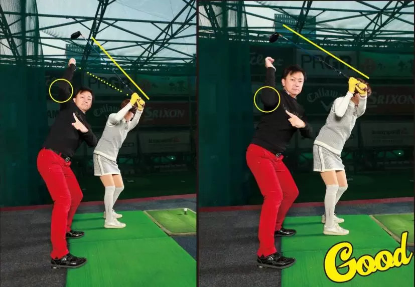 高木洋子さんのスイング