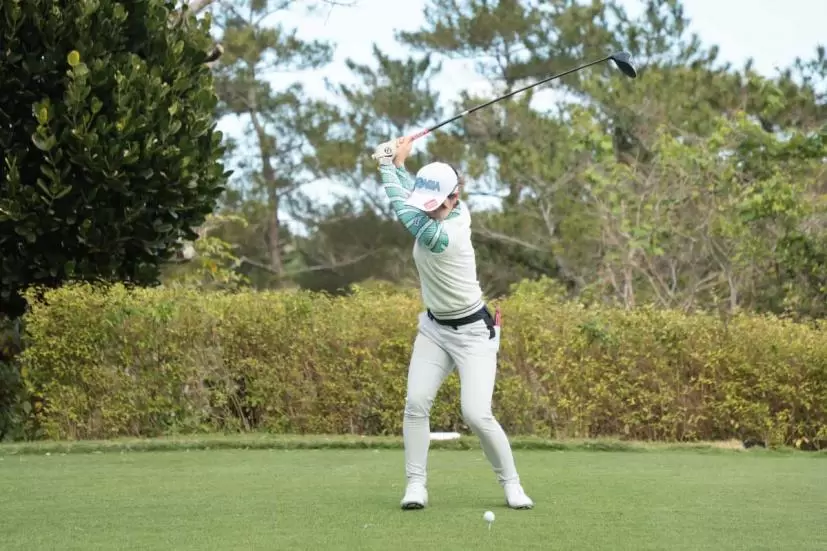 蛭田みな美のドライバースイング